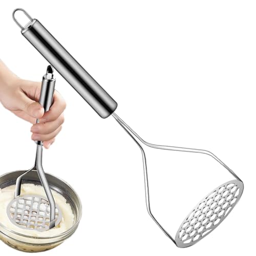 Kartoffelstampfer – Handpresse Für Avocado-Eier, Knoblauchpresse Aus Edelstahl | Good Grips Glatte Gemüse- Und Obstpresse, Küchenhelfer Für Pürees, Fruchtpresse, 3,15 X 3,15 X 9,96 Zoll Kartoffelstampfer – Handpresse Für Avocado-Eier, Knoblauchpresse Aus Edelstahl | Good Grips Glatte Gemüse- Und Obstpresse, Küchenhelfer Für Pürees, Fruchtpresse, 3,15 X 3,15 X 9,96 Zoll von Fmzrbnih