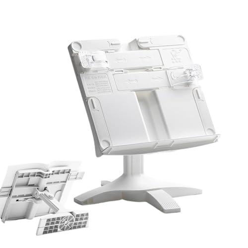 Lesen Sie Buchständer - 21x23x3cm Schreibtischhalter, Ab Einstellbare Anzeige, Höhe Rotierbarer Support | Multi-Winkel- Oder Duraierbares Stand Für Küchenstudien Arbeitsplätze Schule Und Schüler Und K von Fmzrbnih