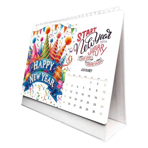 Monatlicher Schreibtischkalender | 2026 Kalender Mit Strassstein Design - Monatsplaner Kunsthandwerk Schule Beruf Ferien Weihnachtsdekoration Jahreswechsel Haushalt Organisation von Fmzrbnih