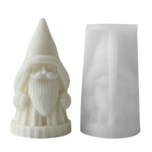 Santa Claus Silicon Form - Nicht -Stick -Harz, 3D -Kerzenform, Langlebiges Kreatives Gusswerkzeug | Mehrzweck -Weihnachts -Schmuckschimmel Für Home Dekoration DIY -Ornament Seifenwachs Polymer Tonhand von Fmzrbnih