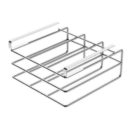 Schneidebrett-Aufbewahrung – Schneidebrett-Halter, Schneidebrett-Halterung aus Edelstahl, Schneidebrett-Halter unter dem Schrank mit Haken, Stanz-Frree Schneidebrett-Aufhänger für Küche, 26,7 x 26,7 von Fmzrbnih