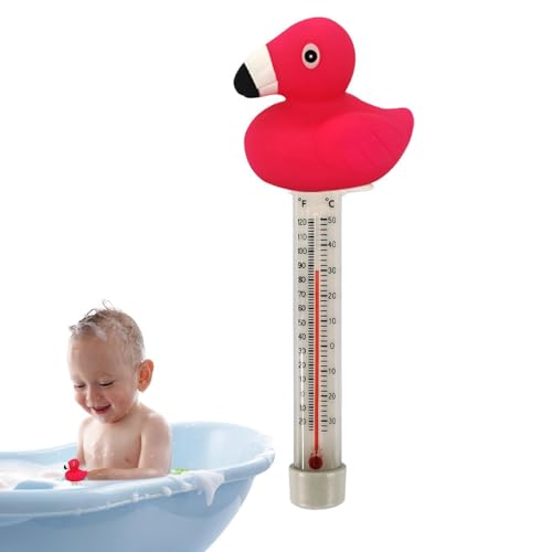 Schwimmendes Enten-Thermometer – PVCSchwimmendes Pool-Thermometer | Bruchsicheres -Thermometer, Pool-Temperaturschwimmer mit Schnur, bruchsicheres Badethermometer für Wanne von Fmzrbnih