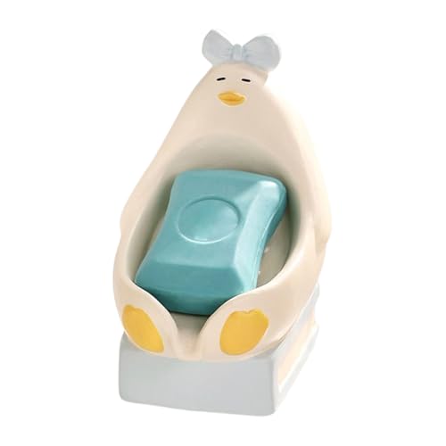 Seifenschale - 16x14,5 X 10 cm Sitzen Entenständer, Keramik -Bar -Tablett, Ablassregal Mit Stilvoller Groove | Kompakter Dekorativer Teller Für Bad Küchentheke Und Campingweg Im Freien von Fmzrbnih