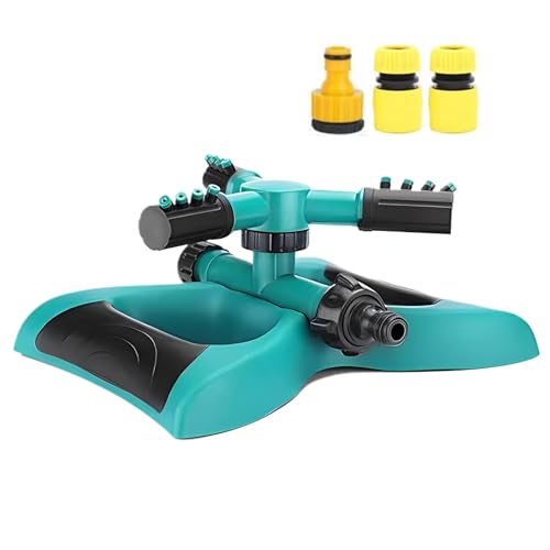 Sprinkler für Garten - Automatische Gartenwasser Sprinkler Rasenbewässerung System - 360 -Grad -Rotation Bewässerungssystem für Blumenbeete Gemüsepatches Kindergärten Parks Kinder Haustiere Spielen von Fmzrbnih