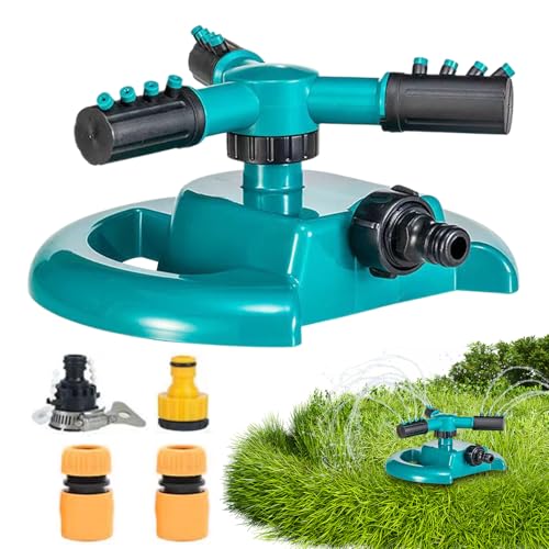 Sprinkler für Garten - Automatische Gartenwassersprinkler Rasenbewässerungssystem | 360 -Grad -Rotation Bewässerungssystem für Blumenbeete Gemüse Patches Kindergärten Parks Kinder Haustiere Spielen von Fmzrbnih