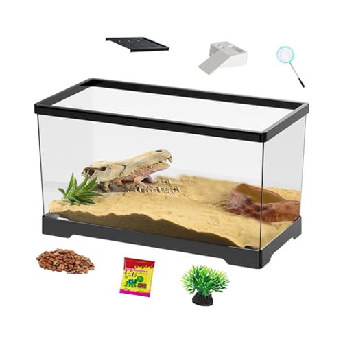 Turtle Tank Kit - Turtle Habitat, Amphibian Tortoise Gehege | Bottom Drainage Reptile Panzer, Aquarium -Terrarium, Einsiedlerkrabbenfisch Gecko Lebensraum, Haustierzüchtungszubehör Für Schildkrö Turtle Tank Kit - Turtle Habitat, Amphibian Tortoise Gehege | Bottom Drainage Reptile Panzer, Aquarium -Terrarium, Einsiedlerkrabbenfisch Gecko Lebensraum, Haustierzüchtungszubehör Für Schildkrö von Fmzrbnih