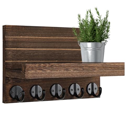 Wandschlüsselhalter - Farmhouse Mail Sortierer Organisator, Wallmount -Eingangsschrank | Holzschlüsselringkleiderkleiderregal Mit Gebauten , Rustikales Wohnkultur -Accessor Für Flurschlüssel Mail von Fmzrbnih