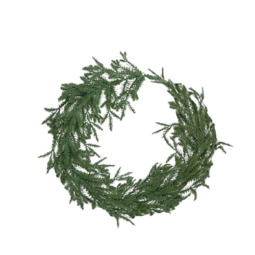 Weihnachtsgirlande – künstliche Kieferngirlande für Fenster, festliche Feiertagsdekoration, langlebige grüne Heimdekoration, Innen- und Außenbereich, Winterornament für Party, Hochzeit, Garten, Feier von Fmzrbnih