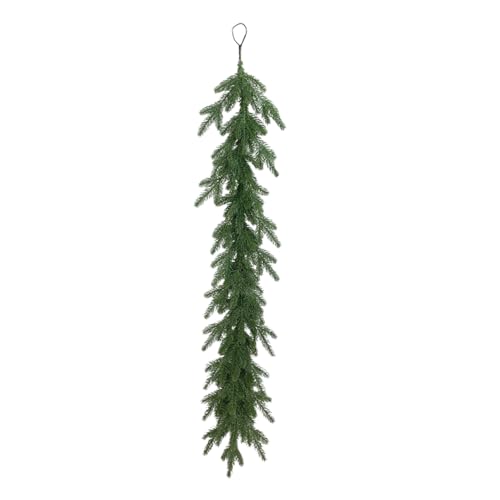 Weihnachtsgirlande – künstliche Kieferngirlande für Fenster, festliche Feiertagsdekoration, langlebige grüne Heimdekoration, Innen- und Außenbereich, Winterornament für Party, Hochzeit, Garten, Feier von Fmzrbnih