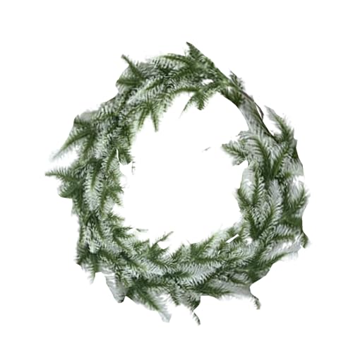 Weihnachtsgirlande – künstliche Weihnachtsgirlande aus Kiefernholz, dekoratives Grün | langlebige winterliche festliche Dekoration, Innen- und Außenbereich, Weihnachtsdekoration für Haus, Garten von Fmzrbnih
