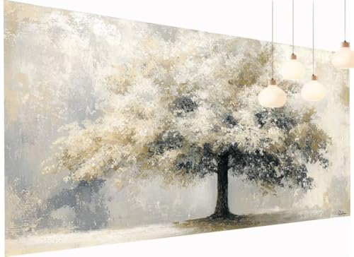 Diamond Painting Erwachsene Kinder Baum Diamant Painting Bilder Anlage, DIY 5D Crystal Art Mosaik Bastelset Erwachsene mit Diamond-Painting Zubehör für Wand Dekor Geschenk Mädchen 100x200 cm S2-1174 von Fneuexng