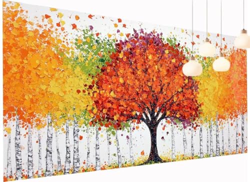 Diamond Painting Erwachsene Kinder Bunt Diamant Painting Bilder Baum, DIY 5D Crystal Art Mosaik Bastelset Erwachsene mit Diamond-Painting Zubehör für Haus Wand Dekor Geschenk Mädchen 70x140 cm S2-1045 Diamond Painting Erwachsene Kinder Bunt Diamant Painting Bilder Baum, DIY 5D Crystal Art Mosaik Bastelset Erwachsene mit Diamond-Painting Zubehör für Haus Wand Dekor Geschenk Mädchen 70x140 cm S2-1045 von Fneuexng