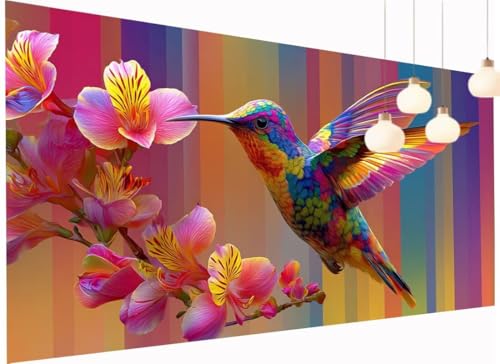 Diamond Painting Erwachsene Kinder Kolibri Diamant Painting Bilder Blume, DIY 5D Crystal Art Mosaik Bastelset Erwachsene mit Diamond-Painting Zubehör für Wand Dekor Geschenk Mädchen 70x140 cm S2-1013 Diamond Painting Erwachsene Kinder Kolibri Diamant Painting Bilder Blume, DIY 5D Crystal Art Mosaik Bastelset Erwachsene mit Diamond-Painting Zubehör für Wand Dekor Geschenk Mädchen 70x140 cm S2-1013 von Fneuexng