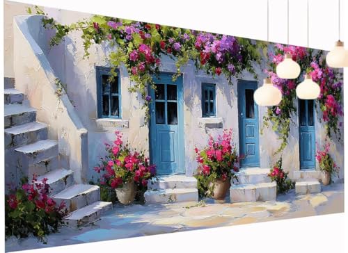 Diamond Painting XXL 30x60 cm, Diamant Painting Bilder Landschaft DIY Blume Diamond-Painting Erwachsene, 5D Mosaik Bastelset Erwachsene Runden Full Drill Stickerei Arts Craft für Home Decor S2-1132 von Fneuexng