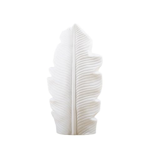 Fnfhsa 1 Stück Keramikvase Blattform Blumentopf Balkon Büro Ornament Schlafzimmer Wohnzimmer Desktop Heimdekoration von Fnfhsa