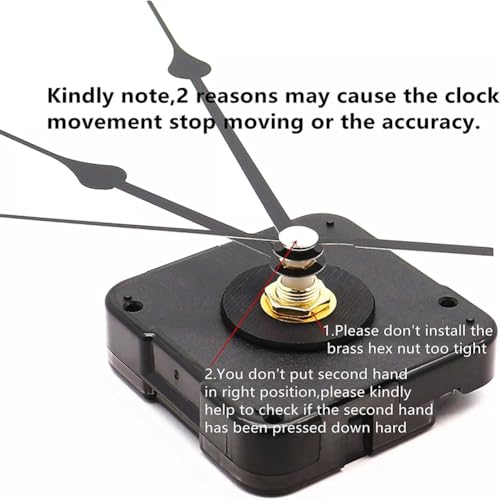 Fnfhsa 4 Stück DIY Wand Quarzuhr Uhrwerk Mechanismus Reparatur Werkzeug Teile Uhrwerk Uhr Zubehör Kit von Fnfhsa
