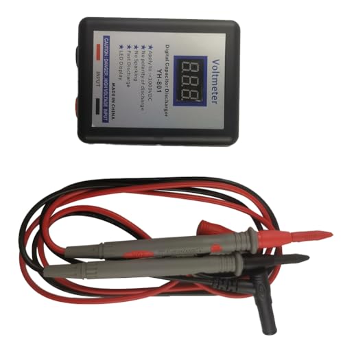 Fnfhsa Digitaler Kondensator 800V Spannungstester Schnelle Entladung Hochspannungs-Entladewerkzeug Elektronikreparatur Display-Wartung A von Fnfhsa
