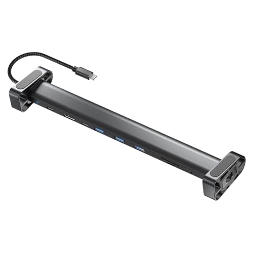 Fnfhsa Tragbarer Dongle 4K PD 100 W Gigabit Ethernet RJ45 Dockstation Laptopständer USB 3.0 1 Stück von Fnfhsa