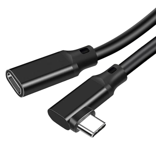 Fnfhsa USB-C-Verlängerungskabel 90-Grad- USB 3.2 Gen2, PD 100W, Datenübertragung mit 20Gbps für Monitor-Casting, VR 2M Fnfhsa USB-C-Verlängerungskabel 90-Grad- USB 3.2 Gen2, PD 100W, Datenübertragung mit 20Gbps für Monitor-Casting, VR 2M von Fnfhsa