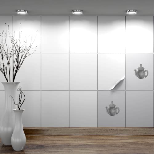 FoLIESEN - Fliesenaufkleber 15x20 cm | selbstklebende Fliesen-Folie für Bad & Küche | entfernbare Klebe-Folie für Wandfliesen Küchenrückwand & Bordüren | 15 Klebefliesen, .:Weiß glänzend FoLIESEN - Fliesenaufkleber 15x20 cm | selbstklebende Fliesen-Folie für Bad & Küche | entfernbare Klebe-Folie für Wandfliesen Küchenrückwand & Bordüren | 15 Klebefliesen, .:Weiß glänzend von FoLIESEN