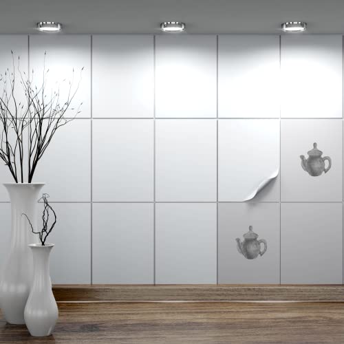 FoLIESEN - Fliesenaufkleber 15x20 cm | selbstklebende Fliesen-Folie für Bad & Küche | entfernbare Klebe-Folie für Wandfliesen Küchenrückwand & Bordüren | 60 Klebefliesen, .:Weiß matt FoLIESEN - Fliesenaufkleber 15x20 cm | selbstklebende Fliesen-Folie für Bad & Küche | entfernbare Klebe-Folie für Wandfliesen Küchenrückwand & Bordüren | 60 Klebefliesen, .:Weiß matt von FoLIESEN