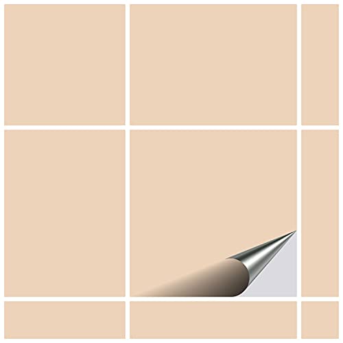 FoLIESEN - Fliesenaufkleber 19,5x19,5 cm | selbstklebende Fliesen-Folie für Bad & Küche | entfernbare Klebe-Folie für Wandfliesen Küchenrückwand & Bordüren | 40 Klebefliesen, .:Elfenbein matt FoLIESEN - Fliesenaufkleber 19,5x19,5 cm | selbstklebende Fliesen-Folie für Bad & Küche | entfernbare Klebe-Folie für Wandfliesen Küchenrückwand & Bordüren | 40 Klebefliesen, .:Elfenbein matt von FoLIESEN
