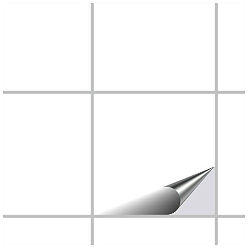 FoLIESEN - Fliesenaufkleber 9,5x9,5 cm | selbstklebende Fliesen-Folie für Bad & Küche | entfernbare Klebe-Folie für Wandfliesen Küchenrückwand & Bordüren | 80 Klebefliesen, .:Weiß matt FoLIESEN - Fliesenaufkleber 9,5x9,5 cm | selbstklebende Fliesen-Folie für Bad & Küche | entfernbare Klebe-Folie für Wandfliesen Küchenrückwand & Bordüren | 80 Klebefliesen, .:Weiß matt von FoLIESEN