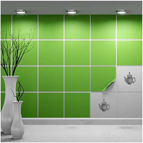 FoLIESEN Fliesenaufkleber einzeln 15x15 cm - Probe-Muster, Testmuster, Farbmuster - Fliesen-Folie selbstklebend - 1 Klebefliese zum Ausprobieren, .:Lindgrün matt FoLIESEN Fliesenaufkleber einzeln 15x15 cm - Probe-Muster, Testmuster, Farbmuster - Fliesen-Folie selbstklebend - 1 Klebefliese zum Ausprobieren, .:Lindgrün matt von FoLIESEN