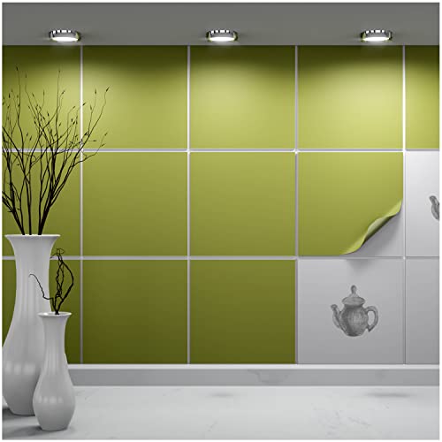 FoLIESEN Fliesenaufkleber einzeln 20x20 cm - Probe-Muster, Testmuster, Farbmuster - Fliesen-Folie selbstklebend - 1 Klebefliese zum Ausprobieren, .:Olive matt FoLIESEN Fliesenaufkleber einzeln 20x20 cm - Probe-Muster, Testmuster, Farbmuster - Fliesen-Folie selbstklebend - 1 Klebefliese zum Ausprobieren, .:Olive matt von FoLIESEN
