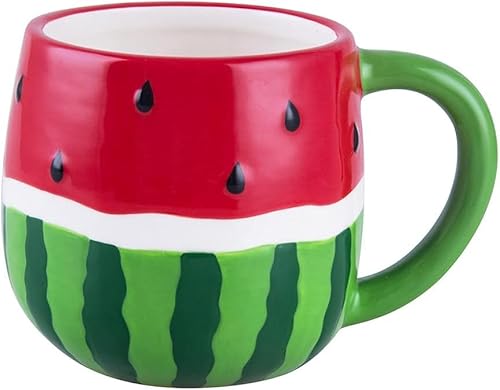 Keramik Ananas/Wassermelone Fruchtform Kaffee Becher Teetasse Haferflocken Tasse von FoOhy
