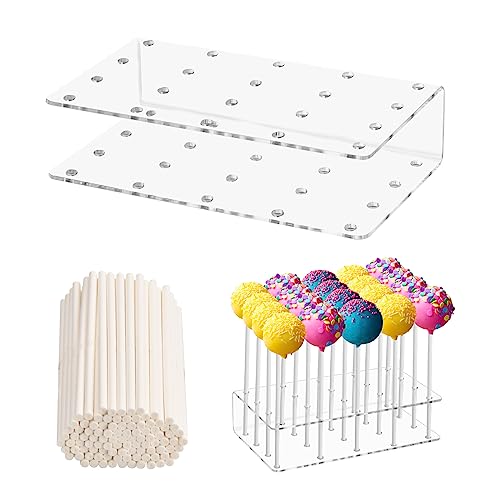 Focenat Cake Pop Ständer 20 Löcher Klar Cake Pop Halter Lollipop Holder Lollipop Halter Display Ständer Acryl Lutscher Halter Cake Pop Halterung mit 100 Papierstab für Hochzeit Geburtstag Backverkauf Focenat Cake Pop Ständer 20 Löcher Klar Cake Pop Halter Lollipop Holder Lollipop Halter Display Ständer Acryl Lutscher Halter Cake Pop Halterung mit 100 Papierstab für Hochzeit Geburtstag Backverkauf von Focenat