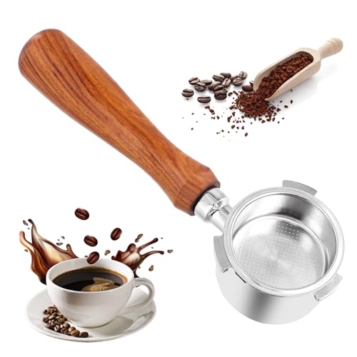 Focenat Kaffee Bodenloser Siebträger,für Kaffeemaschine Maschine 51mm Ersatz,Replacement coffee machine handle mit Sieb,für DeLonghi EC0680/EC0685/Chankun/SMEG/SEVERINKA5995/EC885.CR Focenat Kaffee Bodenloser Siebträger,für Kaffeemaschine Maschine 51mm Ersatz,Replacement coffee machine handle mit Sieb,für DeLonghi EC0680/EC0685/Chankun/SMEG/SEVERINKA5995/EC885.CR von Focenat