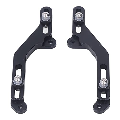 1 Paar Motorrad Windschutzscheibe Windschutzscheibe Adjusters Kit, CNC Aluminium Legierung Fit für NC750X 2021 Windschutzscheibe Adjusters Windschutzscheibe Adjustment Bracke von Focket