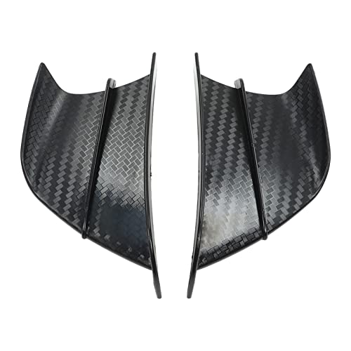 2 STÜCKE Verkleidung Luftabweiser Seitenflügel Windschutzscheibe Seitenabdeckung Schild Motorrad Winglet, Motorrad Windflügel Carbon Aerodynamische Winglets für NINJA400 NINJA250 Z900 Z1000, für CBR65 von Focket