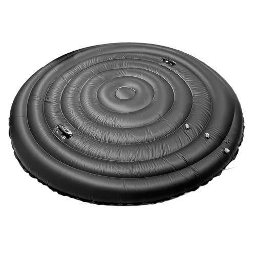 Aufblasbare -Abdeckung, Einstellbare Größe mit Doppelten Griffen für Runde Isolierte Whirlpools Deckel, Winddicht Regendicht Schneebeichte PVC -Material Isoliertes von Focket