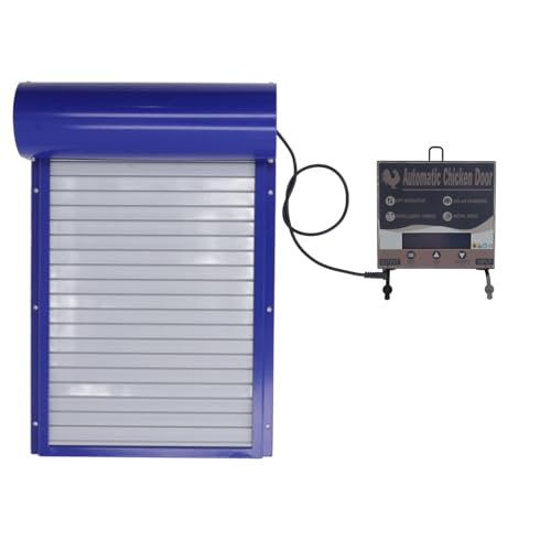 Automatische Hühnerstalltür, Batteriebetriebener Automatischer Hühnerstall-Türöffner mit Timer und LED-Display-Controller, Multi-Modi-Aluminiumtür für Home Farms, Huhn, Ente Automatische Hühnerstalltür, Batteriebetriebener Automatischer Hühnerstall-Türöffner mit Timer und LED-Display-Controller, Multi-Modi-Aluminiumtür für Home Farms, Huhn, Ente von Focket