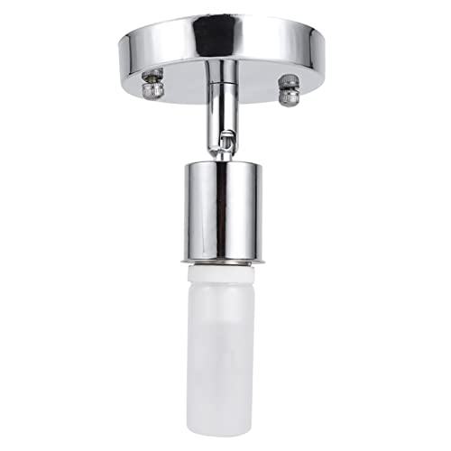 E27 180 Grad drehbare Glühbirnenfassung Adapter, Vintage Deckenleuchte Wandlampe Lampenfassung Sockel Splitter, Moderne verstellbare Deckenleuchte für Haus, Büro, Bar (Silber) von Focket