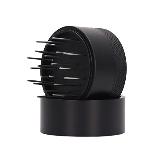Espresso Kaffee Rührer, WDT Werkzeug Espresso Verteiler Werkzeug mit Sockel, Espresso Rührer Werkzeug aus Edelstahl mit Einstellbarer Tiefe, Kaffee Nadelverteiler Zum Lösen von Kaf (58MM) von Focket