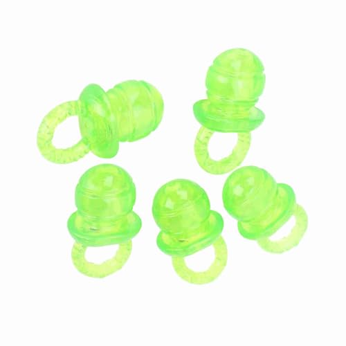 Focket 5 PCs Set Hausthundkauen Spielzeug Schnuller Geformtes Zahnen Klingender Interaktiver TPR -Material (Green) von Focket
