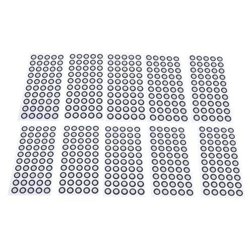 Focket 500 PCs 3D -Scanmarker, Hohe Reflexionsvermögen Wiederverwendbares 3D -Scanner -Positionierungsziele 3D -Scan -Tracking -Punkte mit Klebungsfolien für 3D -Scan -Motion von Focket