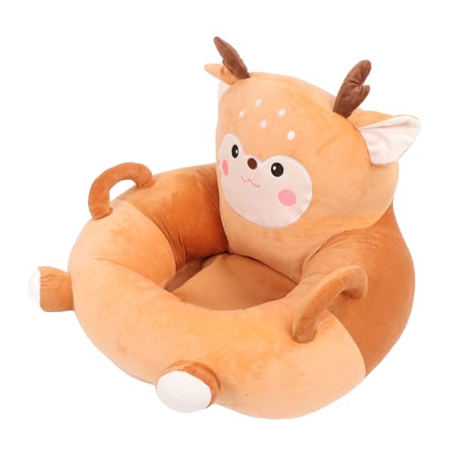 Focket Babysofa -Stuhl, Faltbarer Weicher Sitz mit Cartoon -Design für Kleinkindstütze Samtmaterial (REH) von Focket