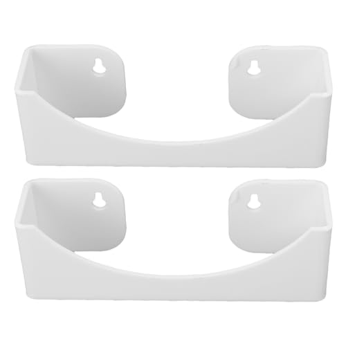 Focket Baseballhutlagerstange, Wandmontage 20 Hutkapazität Organizer mit Acrylhaken für Schlafzimmer Schrank Tür Office Hut Aufbewahrung (WHITE) von Focket