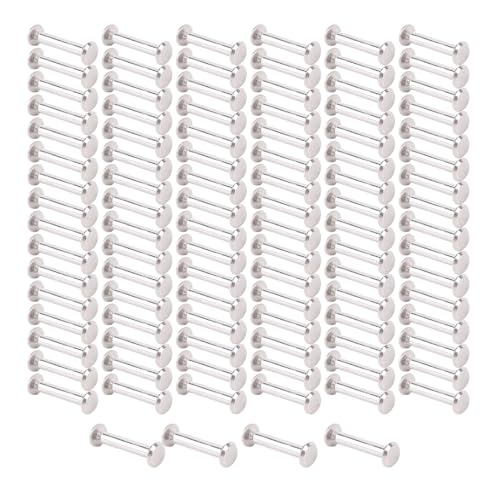 Focket Bindungsschrauben, Edelstahl -Buchbindungspfosten mit Nietkonstruktionen für Lederhandwerks -Schreibwarenprojekte 100 Sets (3,5 * 20 * 7mm) von Focket