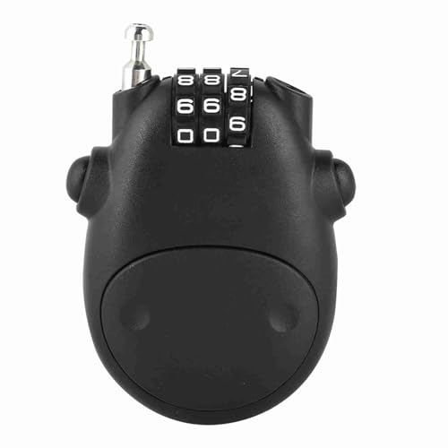 Focket Blockbestandscode für die Verwendung Einer 3 -digitischen Warnkombination für Fahrradsicherheit, Kinderwagen, Größe ABS (BLACK) von Focket