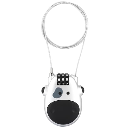 Focket Blockbestandscode für die Verwendung Einer 3 -digitischen Warnkombination für Fahrradsicherheit, Kinderwagen, Größe ABS (SILVER) von Focket