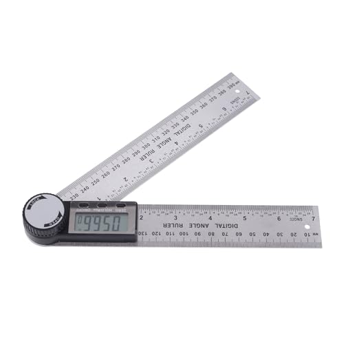 Focket Elektronischer Protronktor aus Rostfreiem Stahl Digitaler Goniometer Winkelfinder für Metallbearbeitung, Holzbearbeitung von Focket