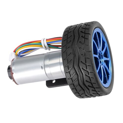 Focket Encoder-Zahnradmotor mit Hochstrangiger Magnetfliesen für Smart Car Roboter DC12V, JGA25-371 Maschinengeräte (Geschwindigkeit 1000) von Focket