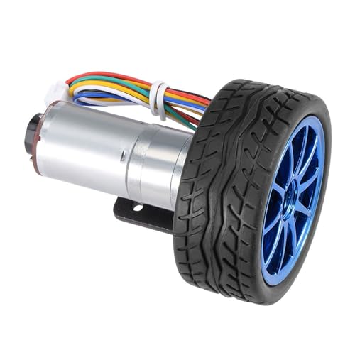 Focket Encoder-Zahnradmotor mit Hochstrangiger Magnetfliesen für Smart Car Roboter DC12V, JGA25-371 Maschinengeräte (Geschwindigkeit 200) von Focket