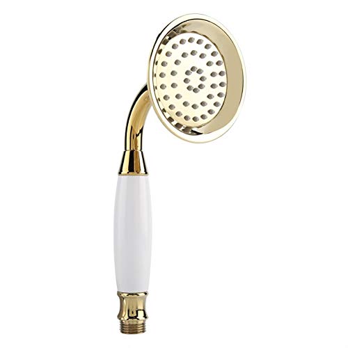 Focket Handbrause, G1 / 2 "Gold Nie verstopfen Dusche Handbrause Bad Sprayer, Ense Sprühen, Korrosionsbeständig Geeignet für Home Badezimmer von Focket