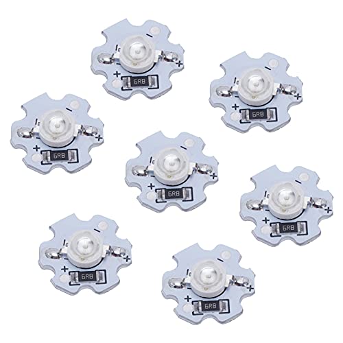 Focket Hohe Helligkeit 1W LED -Chips 10pcs 5 -V Lampenperlen für DIY Beleuchtungskörper. Start, Geringer Stromverbrauch, Passt für Taschenlampen, Scheinwerfer (#1) von Focket